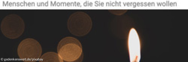 Evangelische Kirche geht mit einem virtuellen Friedhof online. Im Bild das Logo der Homepage "gedenkenswert.de"