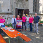 Das Team der Erwachsenen bei der Aufbaubesprechung