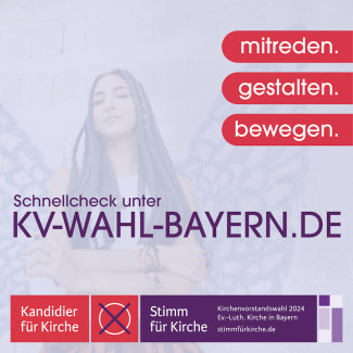 Kirchenvorstandswahl 2024 - Instagam Post KV Wahl Check