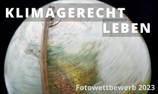 Kampagnenplakat zum Fotowettbewerb "klimagerecht leben"